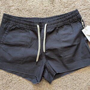 Vuori Dura Terra Ripstop Shorts. Size Large. NEW WITH TAGS. Charcoal color.